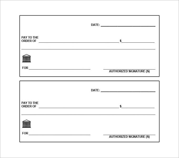 cheque template excel